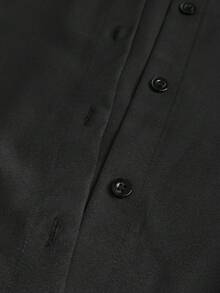 Maweii 女士夏季系带露肩无袖翻领大码衬衫，休闲日常穿着，派对装扮，度假装扮 - 黑色 - 查看 8