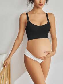 Moonlight&Mama 2件/套 无缝简约纯色舒适高品质便携孕妇文胸，超值 - 彩色 - 查看 3