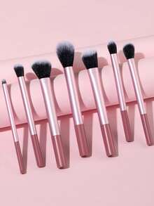 Pink Professional Makeup Brush Kit 7pcs, Full Set With Blush Powder Concealer Eyeshadow Brushes, Travel-Friendly Cosmetic Tools & Gift Set - Pink - View 5