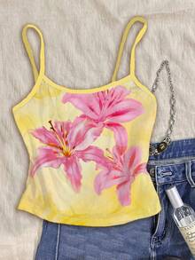 Attitoon 夏季女士休闲碎花吊带背心 - 彩色 - 查看 5