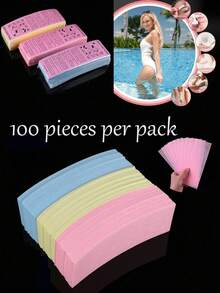 100pcs/80pcs/50pcs Unisex Waxing Strips, Waxing Accessories, Need To Be Used With Wax! (Wax Not Included) Waxing Paper Accessories, Disposable Professional Salon Waxing Strips, Essential Waxing Products And Accessories For Barbershops, Beauty Salons, Travels/Disposable Non-Woven Waxing Paper, Waxing Accessories Wax Strips - Multicolor - View 10