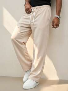 Manfinity Homme Men's Solid Color Drawstring Waist Pocket Tapered Casual Pants Beige Pants For Men Cream Joggers Men Men Drawstring Pants Men's Linen Bottoms Cream Pants Men Summeroutfit Mens Beige Pants Mens Textured Pants Mens Sweatpants Drawstring Lounge Pants Men Mens Cream Colored Pants Mens Casual Trousers Working Trousers Men Mens Relaxed Fit Pants Mens Summer Pants Pants For Men Casual Mens Regular Fit Pants Mens Draw-String Pants - Apricot - View 6
