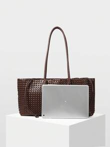 MOTF WOMEN'S FASHION COMMUTER VERSATILE HANDBAG - Coffee - View 3