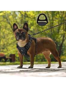 Arnés de pecho para perros, arnés de pecho anti-tracción para mascotas, chaleco acolchado ajustable para perros, chaleco de tela Oxford anti-ahogo para mascotas con asas fáciles de controlar, adecuado para perros grandes - Morado - Ver 9