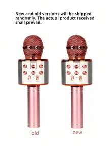 Microphone Audio Integrated Microphone Home Singing K Wireless Bluetooth Can Be Inserted TF ,USBCard Play Music Outdoor Party Family Gathering,Microphone,Mic,Wireless Microphone - 彩色 - 查看 22