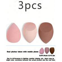 3/6/9/12pcs Water-Absorbent Makeup Sponges, Water-Absorbent Polyurethane Makeup Sponges - Suitable For Liquid, Cream, And Powder Foundations - Available In Multiple Colors - Multicolor - View 6