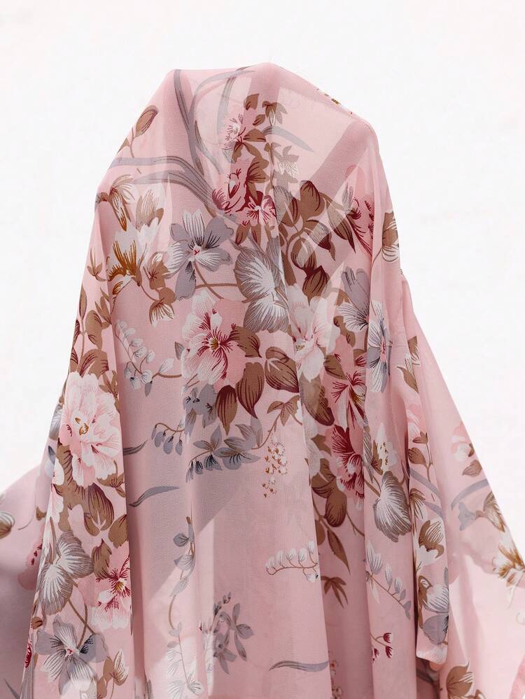 2pc Set Plus Size Women's Summer Casual Vacation Country  Elegant Floral Print Jacket And Pants 2 Pieces Set,Casual Holiday Style,Summer Outfits For Women ,Vacation Outfits Women ,Holiday Outfits For Women,Going Out Outfits, New Clothes,Simple And Fashionable For Everyday Wear,Suitable For Summer, Vacation, Daily Wear, Festival Outfits For Women,Country Concert Outfit,Beach Outfits For Women,Western Style,,Gifts For Mother,Boho Set,Modest Two Piece Set, Plus Size Summer Sets,Plus Size Pants Set,Boho Set,Boho Pants Set For Women,Wide Leg Pants Set,2 Piece Casual Sets Woman,Two Piece Set Women,Lightweight Cardigan Set,Pink Set