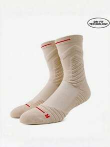3 pares de calcetines de baloncesto de colores mixtos, calcetines con fondo de toalla para hombres, calcetines de compresión para fútbol, running y actividades al aire libre - Multicolor - Ver 3