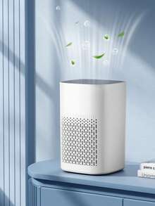 USB Powered HEPA Air Purifier With Activated Carbon Filter And Blue Ambient Night Light, Capable Of Eliminating Dust, Pet Hair, And Odors, Suitable For Compact Air Purifiers In Homes, Offices, And Cars - multicolor - View 6