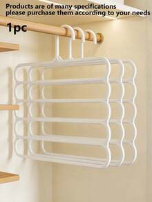Estantería de almacenamiento para armario de 10 piezas/8 piezas/5 piezas/4 piezas/2 piezas/1 pieza, Estantería de plástico para bufandas de 5 niveles, Estantería para pantalones - Multicolor - Ver 9