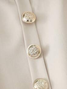 GlowEve 女士时尚夏季无袖束腰连体裤，休闲阔腿裤连身裤，简约垂坠裤连体裤，适合日常穿着和度假 - 杏色 - 查看 5