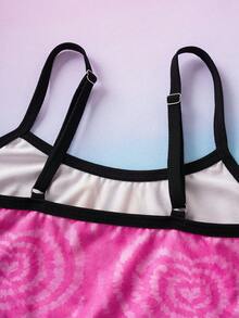 THE POWERPUFF GIRLS X SHEIN Tween Girl Cartoon Print Camisole Undershirt - Multicolor - View 9