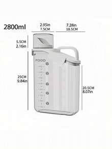 密封谷物储存容器厨房罐带锁盖，用于存放米饭、意大利面和干粮（一体式透明设计） - 彩色 - 查看 10