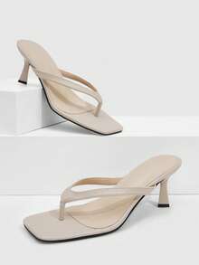 CUCCOO SZL Sandal cao gót nữ - trắng - Xem 1