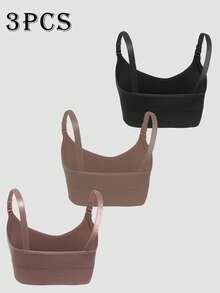 Moonlight&Mama 2件/套 无缝简约纯色舒适高品质便携孕妇文胸，超值 - 彩色 - 查看 2