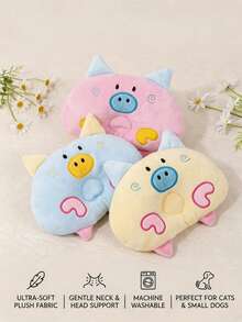 PETSIN 1 Pet Cartoon Pillow; Pet Cat And Dog Sleeping Pillow; Pet Neck Cone Deep Sleep Pillow; Pet Daily Necessities. - Multicolor - View 1