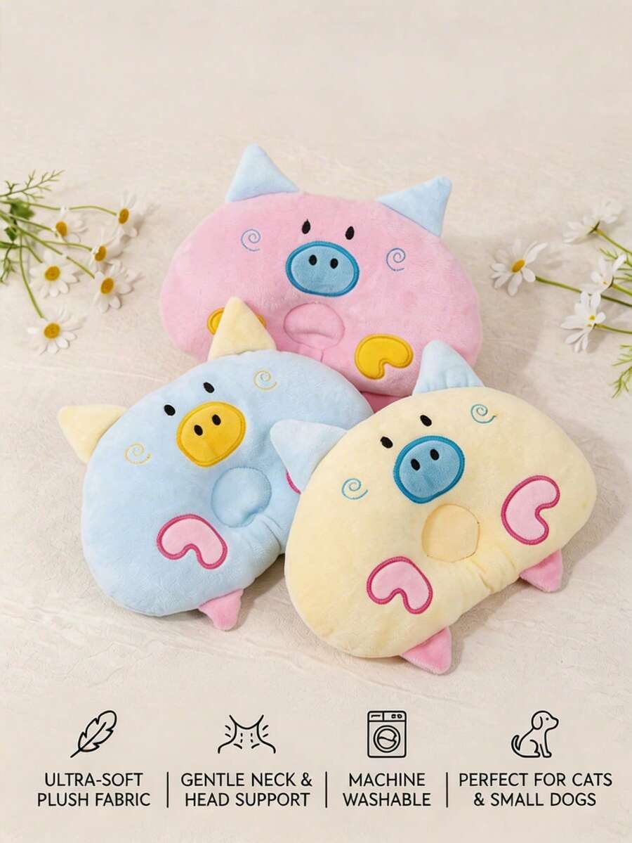 PETSIN 1 Pet Cartoon Pillow; Pet Cat And Dog Sleeping Pillow; Pet Neck Cone Deep Sleep Pillow; Pet Daily Necessities. - Multicolor - View 1
