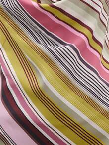 Nöista Đầm ngắn kẻ sọc với cổ áo xếp ly và dây đeo có thể điều chỉnh ở phía sau. Hoàn hảo cho các bữa tiệc mùa hè, buổi hẹn hò, hoặc buổi tối nghỉ dưỡng, trang phục hàng ngày, kỳ nghỉ, mùa xuân, lễ hội âm nhạc, ngày đi biển. - Nhiều màu - Xem 7