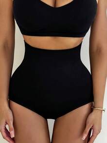 Sirith Women's 1pc Seamless Shapewear Bottom, Panty - Black - View 4