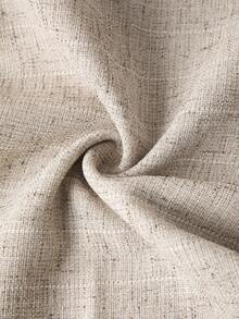 Ellevyn 女士休闲褶裥直筒裤，带口袋，适合通勤和日常穿着 - 杏色 - 查看 8