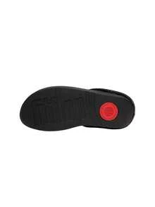 Fitflop شبشب نسائي بفتحة للإصبع من الجلد والكريستال، لون أسود FQ3 - الأسود - مشاهدة 3