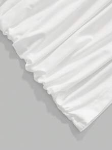 Modmama 孕妇纯色褶皱休闲百搭日常穿搭抹胸 - 黑色 - 查看 11