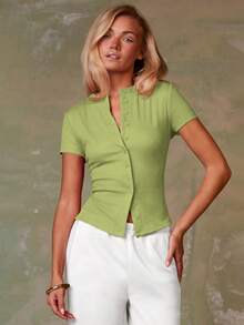 Athîral 女士休闲红色开衫 - 綠色 - 查看 5