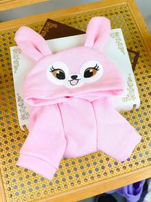 PETSIN 1pc Cat And Dog Wear Universal Clothes, Pet Cute Rabbit Ear Hoodie Cartoon Embroidery Comfortable Hoodie Top Available In Multiple Colors - Multicolor - View 8