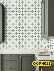 Cirelle Removable Faux Rattan Wallpaper - 3m Self-Adhesive Geometric Line Design, Waterproof & Thickened For Easy DIY Room Makeover - Multicolor - View 14