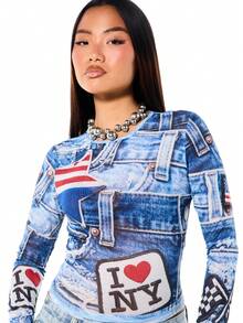 SUMWON WOMEN Women Tops - Blue - View 6