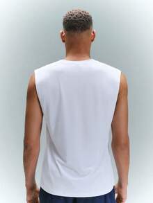 Driftmere 男士素色背心上衣 - 白色 - 查看 2