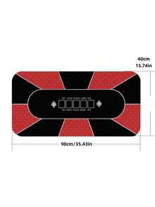 德州扑克垫，扑克地毯，高级豪华便携式扑克桌布，防水扑克布 - 高温热印扑克地毯，降噪，防滑，防污，圣诞礼物 - 彩色 - 查看 13