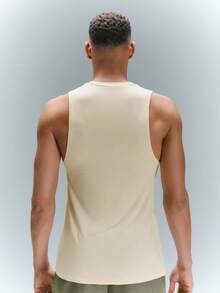 Driftmere Men's Fashionable Summer Casual Round Neck Versatile T-Shirt - Apricot - View 2