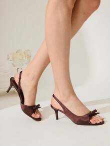 CUCCOO CHICEST Giày sandal cao gót thời trang dành cho nữ, thích hợp mang hàng ngày. - Cà phê nâu - Xem 10