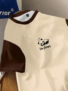 SHEIN Essnce Áo thun nữ cỡ lớn với hình gấu trúc dễ thương, thiết kế năng động, vui tươi, phù hợp cho mùa hè. - Nhiều màu - Xem 2