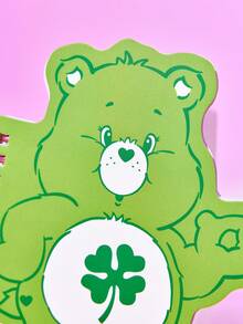 SHEIN X Care Bears 1pc Cute Cartoon Cheer Bear Shaped Portable Spiral Notebook, 80 Pages 40 Sheets Blank Inner Pages, Suitable For Learning, Writing, Drawing, Suitable For Students And Women - Green - View 4