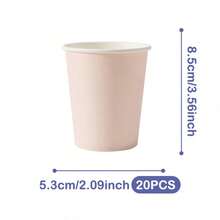 Bộ bát đĩa, khăn ăn và cốc dùng một lần màu hồng nhạt, phục vụ 20 người. Bộ đồ dùng tiệc dùng một lần này (bao gồm bát đĩa, khăn ăn và cốc) rất phù hợp cho các bữa tiệc sinh nhật, đám cưới và dã ngoại gia đình. - Xem 10