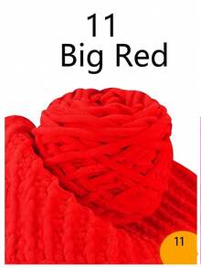 1pc Chunky Chenille Yarn For Knitting, Christmas Handmade DIY Gift Set ,1 Ply Jumbo Ice Yarn Bulk 100g Skeins, Soft DIY Crochet Thread For Blankets, Slippers, Hats, Scarves Handmade Craft Supplies - multicolor - View 20