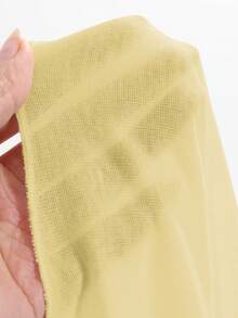 DAZY Camiseta ajustada con hombros descubiertos para mujer, nueva para el otoño - Amarillo - Ver 3