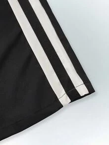 Driftmere 2026 Nuevos pantalones rectos y sueltos con cordón para hombres, casuales, deportivos, para correr, fitness, moda, uso al aire diario - Negro - Ver 7