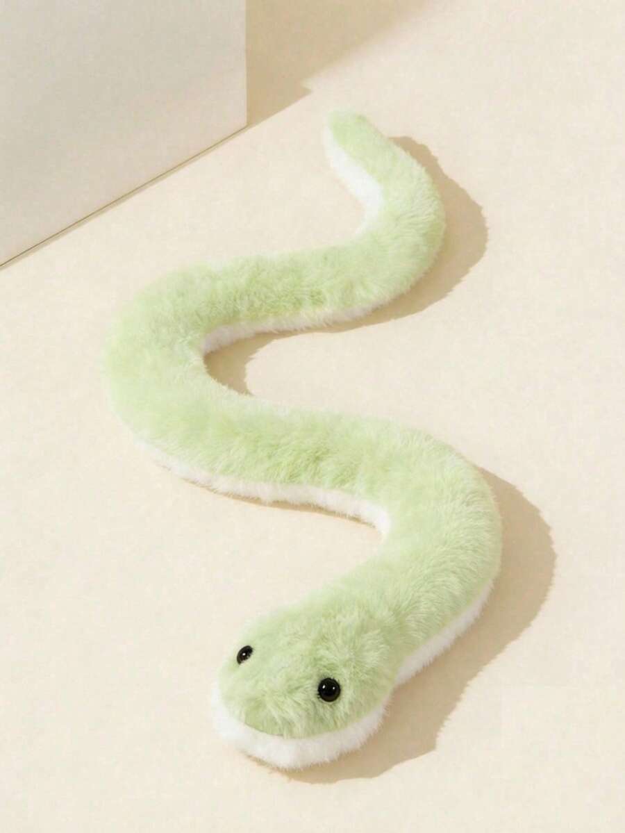 POKOJA LAND 1 件装 - 青色毛绒蛇玩偶，逼真柔软，适合恶作剧、恶搞等场合，是送给孩子、生日、万圣节、圣诞节、家居装饰的理想礼物，也适合春夏使用。 - 彩色 - 查看 1