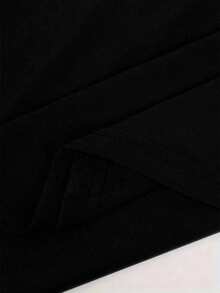 Manfinity Dauomo 男士几何印花圆领休闲百搭背心 - 黑色 - 查看 4