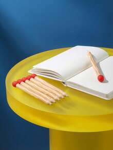 Joivida 2/4/6Pcs Creative Decompression Match Retractable Gel Pen | 0.5mm Black Double Bead, Quick-Drying Smooth Stable.Squeeze Head Stress Relief, Festive Gift For New Year BackSchool Birthday,Friends Family Lovers - multicolor - View 4