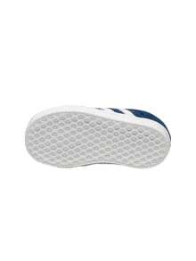 Adidas Gazelle Teen Sneakers Padded Breathable Sporty Walking Outing Commuting White IH0337 - CONAVY/FTWWHT/FTWWHT - View 4