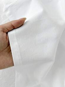 Tseoso 2件套休闲简约圆领短袖打底衫，杏色和白色，春夏款 - 彩色 - 查看 5