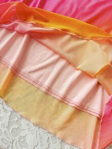 Soleia 女士夏季度假亮片拼接镂空露背鱼尾裙 - 彩色 - 查看 3