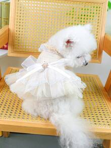 PETSIN 1 chiếc váy cho thú cưng, kiểu công chúa, chất liệu chiffon mềm mại, thích hợp cho mèo/chó mặc hàng ngày trong các đám cưới và tiệc tùng. - Nhiều màu - Xem 10