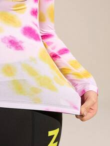 Exploreva 女士长袖扎染骑行服 - 藍色 - 查看 8