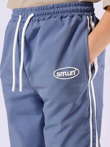 SUMWON Boys Oversized T Shirt And Track Pant Set Summer Casual Two Piece Outfit Tween Style - Navy Blue - View 8