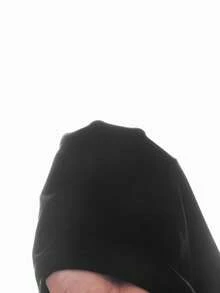 Modmama 孕妇圆领字母和脚印印花休闲日常连衣裙 - 黑色 - 查看 7